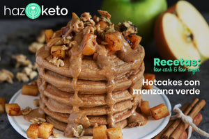 receta hotcakes de manzana bajos en carbohidratos