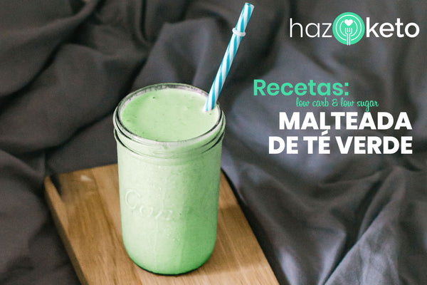 receta malteada de té verde baja en carbohidratos