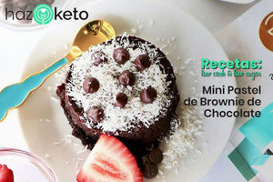 receta de mini pastel de brownie de chocolate sin glute