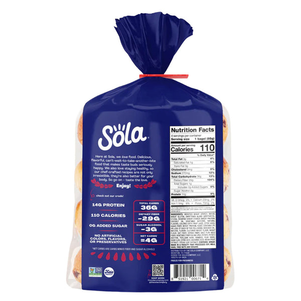 bagels sin azúcar añadida