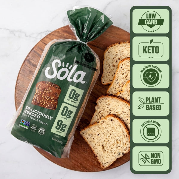 pan de caja sin azúcar keto