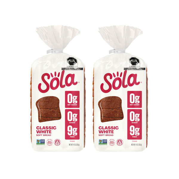 pack de 2 panes blancos keto marca SOLA