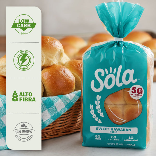 panecillos hawaianos dulces sola low carb