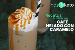 receta café helado con caramelo bajo en carbohidratos