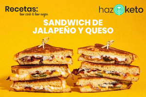 sandwich keto de jalapeño y queso