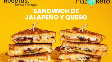 Receta de Sandwich Keto de Jalapeño y Queso Bajo en Carbohidratos