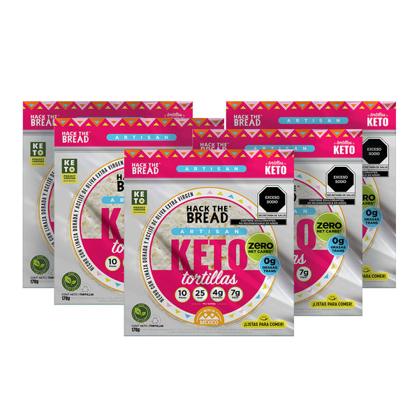 pack de tortillas keto de 5