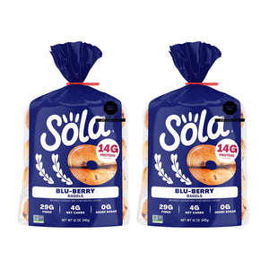Pack bagels low carb sabor mora azul