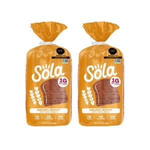 pack de 2 panes keto de sola golden wheat low carb