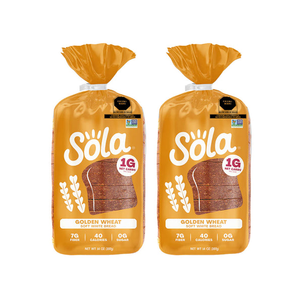 pack de 2 panes keto de sola golden wheat low carb