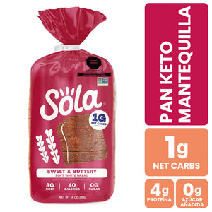 pan keto de caja sabor mantequilla bajo en carbs