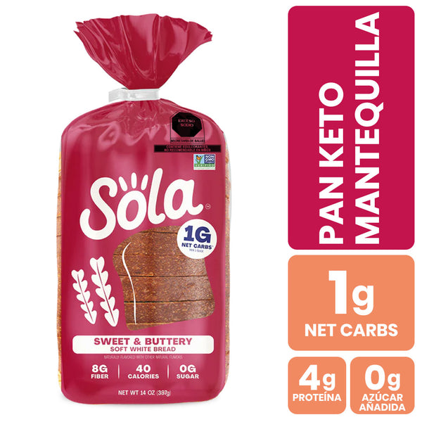 pan keto de caja sabor mantequilla bajo en carbs